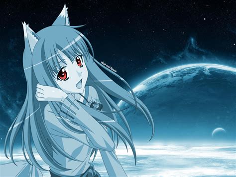 Wallpaper Illustration Anime Holo Spice And Wolf Okamimimi