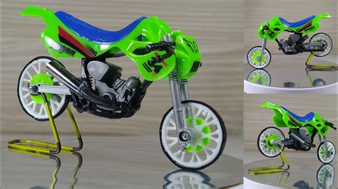 Cara Membuat Miniatur Drag Klx Dari Motor Trail Mainan Tutorial