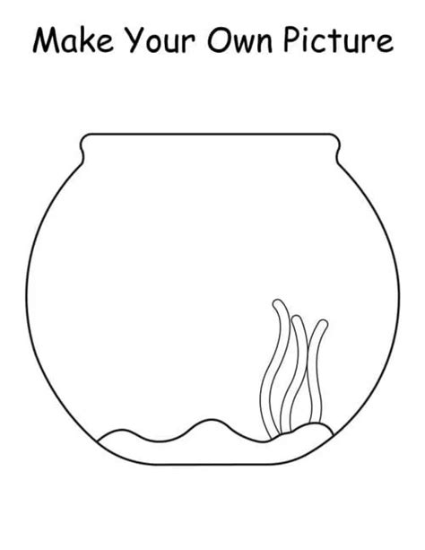 Fish Bowl Coloring Pages Coloring Pages To Print