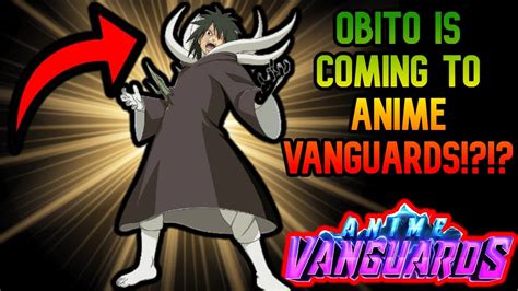 New Obito Leak Coming Soon In Anime Vanguards Roblox YouTube