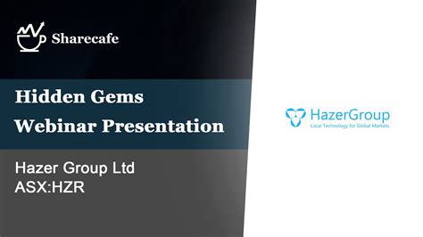 Hazer Group Asx Hzr Webinar Presentation Sharecafe