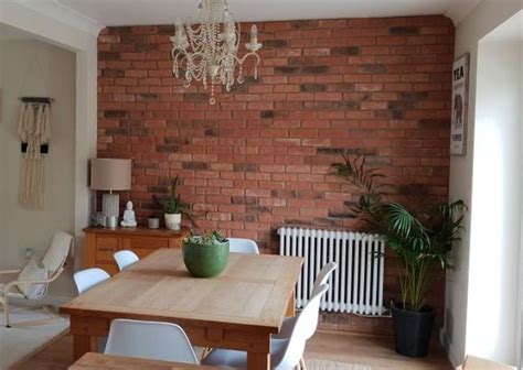 Dining Room Brick Slip Feature Wall