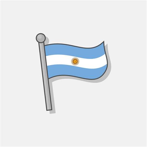 Illustration Of Argentina Flag Template 13370653 Vector Art At Vecteezy