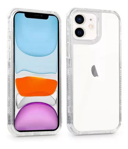 Funda Para IPhone Uso Rudo Alto Impacto Transparente 3 En 1