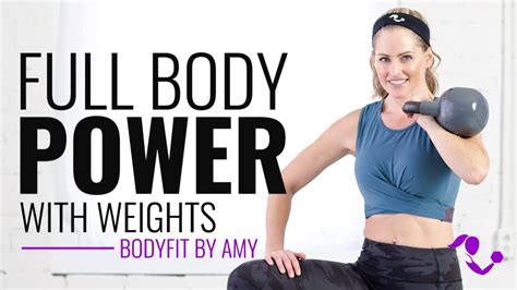 Full Body Power Workout With Weights Dumbbell Or Kettlebell Exercises