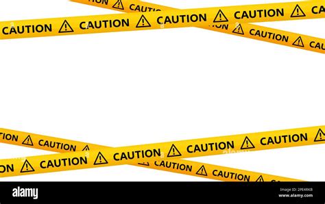 Crossed Caution Tape Stripes Yellow And Black Warning Tape Repeating