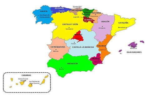 Mapa Ccaa EspaÑa Avite