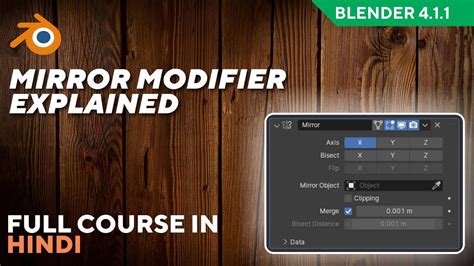 How To Use Mirror Modifier In Blender In Hindi YouTube