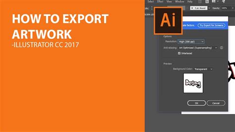 How To Export In Adobe Illustrator YouTube