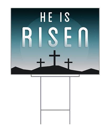 He Is Risen Yard Sign Easter Series 26