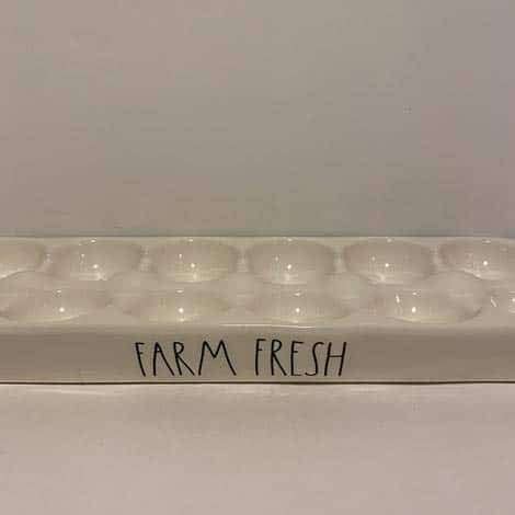 Rae Dunn Farm Fresh Egg Holders Ceramic Farmhouse Goals