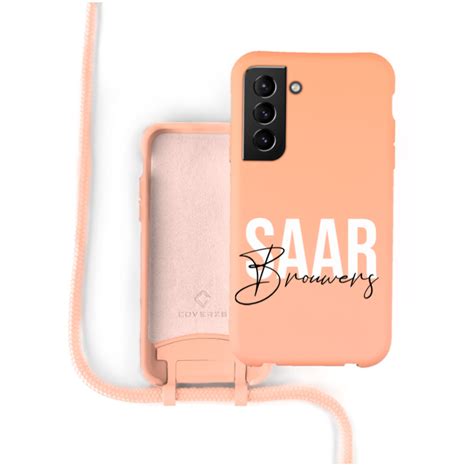 Silicone Case Met Koord Samsung Galaxy S21 Oranje Name Name Phone