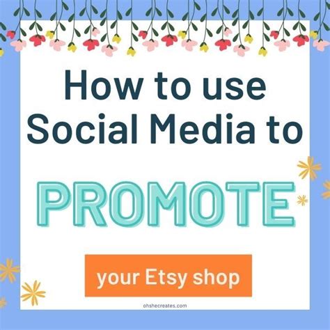 How To Use Social Media For Etsy Shops Etsy Shop Pinterest For