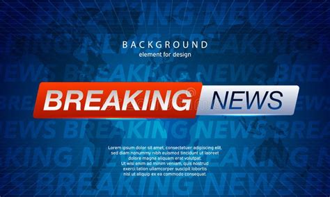 Breaking News On World Map Background Planet News Background Business