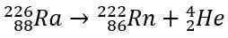 After undergoing alpha decay, an atom of radium 226 becomes | Study.com