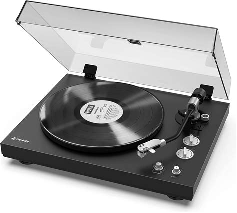 Donner Platine Vinyle Bluetooth Tourne Disque Wireless Avec Commande