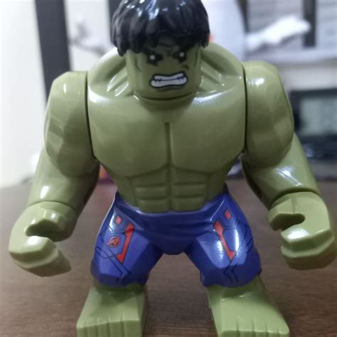 Lego Compatible Marvel Avengers Hulk Bigfig Big Minifigure, Hobbies ...