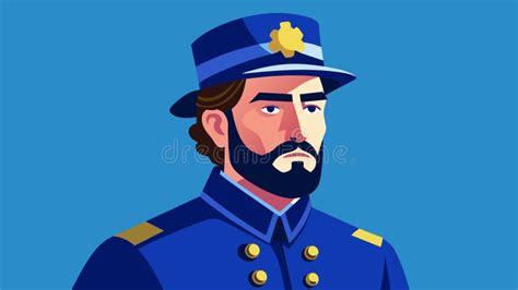 A Soldier in a Civil War Union Uniform Complete with a Blue Coat and ...