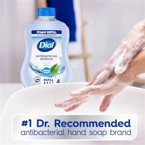 Dial Antibacterial Foaming Hand Wash Refill Spring Water Fl Oz Pack