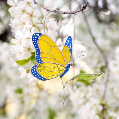 Vidrieras de mariposa monarca colgantes de ventanas Regalos Etsy España