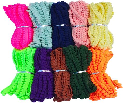 Amazon Yards Pom Pom Fringe Trim Colors Mm For Decoration