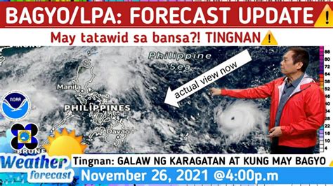 Bagyo Lpa May Papasok Ng Par Tingnan Weather Update Today November