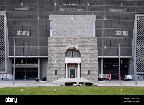 General View Of Puskas Arena Stadium During Training Session Ahead Uefa Europa League Final