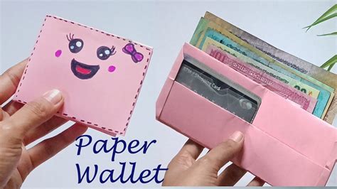 Diy Mini Paper Wallet How To Make A Paper Wallet Origami Wallet