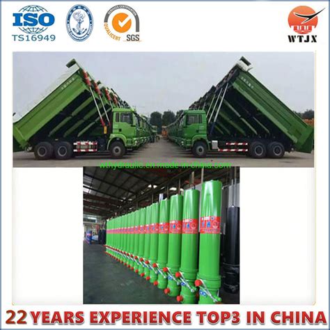 Hyva Kind Front End Telescopic Hydraulic Cylinder For Dump Truck