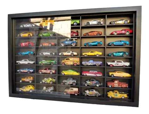 Expositor Preto Nichos Compat Vel C Hot Wheels Cod Parcelamento Sem Juros