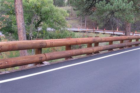 Steel Backed Timber Guardrail Aesthetic Barriers