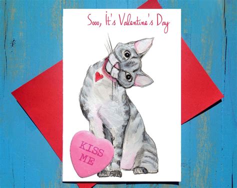 Kiss My Pussy Valentine S Day Greeting Card Etsy