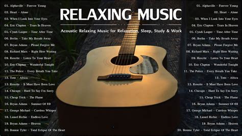 Acoustic Relaxing Music | Best Relaxing Songs 80s 90s | Stress Relief ...