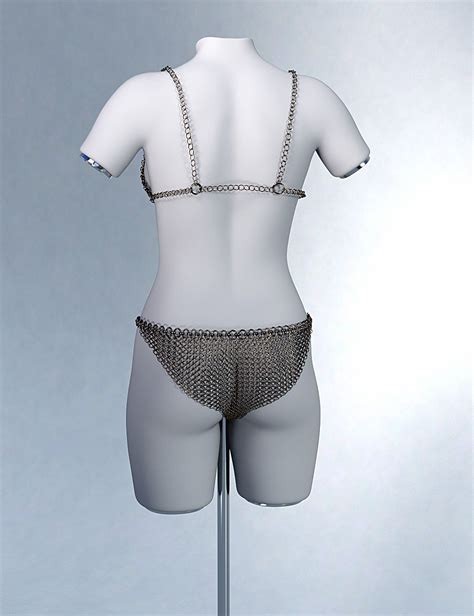 Cs Chainmail Bikini For Genesis Feminine Daz D