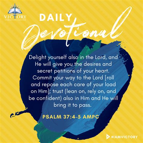 Daily Devotional March 25th — Victory Christian Center