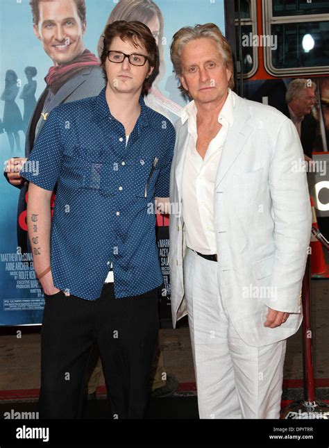 Apr 27, 2009 - Hollywood, California, USA - Actor MICHAEL DOUGLAS & son