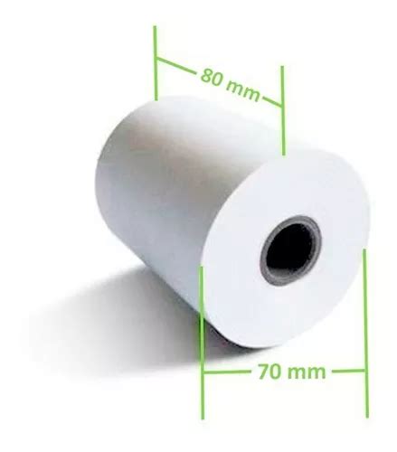 Papel Térmico 50 Rollos 80x70 Zkteco P Impresora Consumible