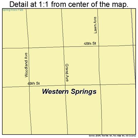 Western Springs Illinois Street Map 1780242