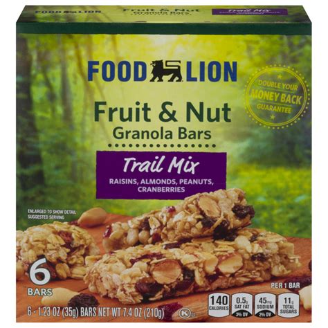 Save On Food Lion Fruit Nut Trail Mix Bar 6 Ct Order Online