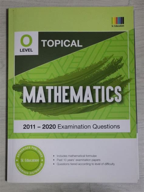 O Level Mathematics Topical Tys Answer Key Hobbies Toys