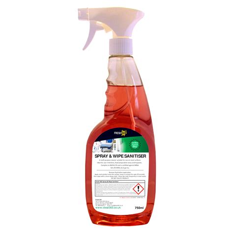 Ideal 365 Fresh 365 Spray And Wipe Sanitiser 750ml