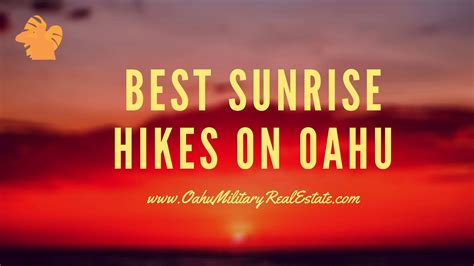 Best Sunrise Hikes To Do On Oahu