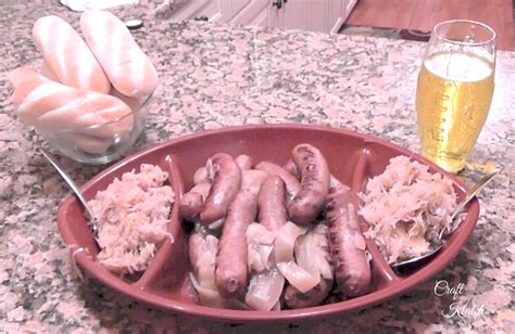 Beer Brats And Sauerkraut Super Bowl Recipe With Video Craft Klatch