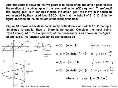 COMMON NONLINEARITIES IN CONTROL SYSTEMS Consider the typical