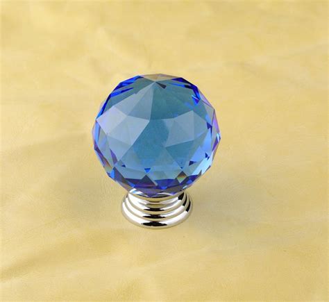 Page Title Luxury K9 Crystal Glass Chrome Cabinet Cupboard Door Knob R6002 Diameter 40mm Color