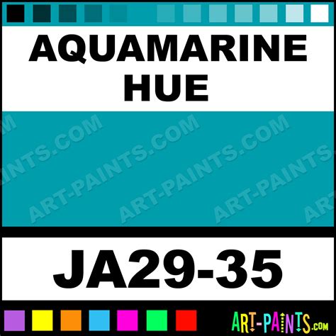 Aquamarine Color Chart