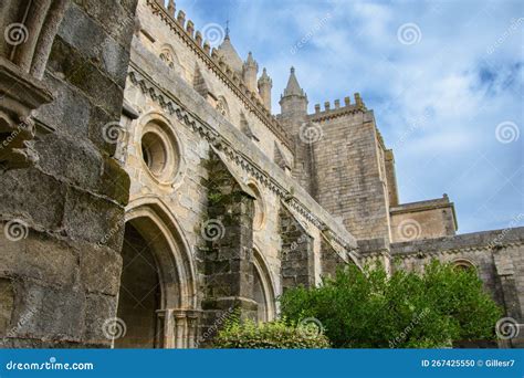 Pretty Gothic Cathedral Of Evora Stock Photo Image Of Travel Ancient