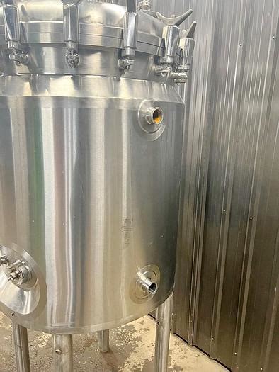 Used Sold USED 250 GALLON JACKETED TANK REACTOR 316 STAINLESS STEEL