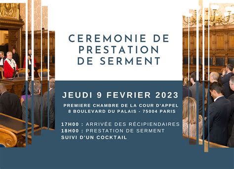 Cérémonie De Prestation De Serment 2023 Crcc De Paris