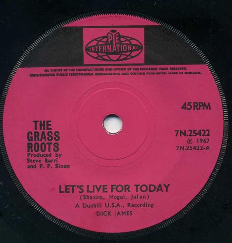 The Grass Roots - Let's Live For Today (1967, Vinyl) | Discogs